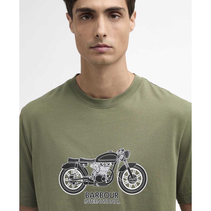 Barbour International Piston Graphic T-Shirt image number 2
